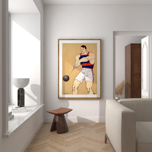 Home Gifts for Him, Guy Apartment Decor, Masculine Wall Art, Vintage Sports Wall Art, Mens Wall Art, Boys Room Decor, Man Cave Boyfriend Poster, Unframed Poster Size 24x36