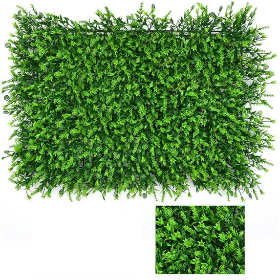Home Gifts Matoen 16” X 24” Artificial Hedge Panels Hedge Grass Wall Green Greenery Plant Mats UV Stable for Indoor Outdoor Decor Garden Fence