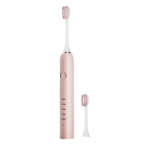 Home Gifts Matoen Electric Toothbrush for Adults & Kids, Rechargeable Toothbrushes, 2 Brush Heads, 4 Modes Fast Charge for 30 Days, Pink