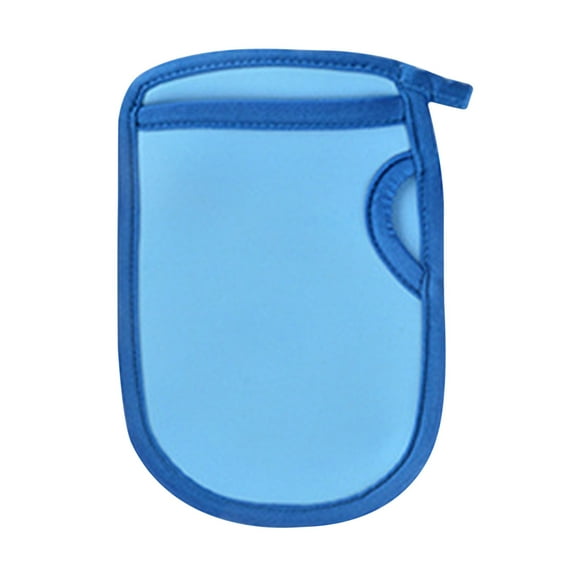 Home Gifts Matoen Exfoliating Glove Deep Cleaning Glove Washcloth Portable Gloves Shower Gloves, 5.3x7.7inch Blue