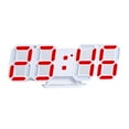 thumbnail image 1 of Home Gifts Matoen LED Digital Desk Clock, Table Wall Clocks Brightness Adjustable Desktop Alarm Clock for Office Home Living Room Red, 1 of 8