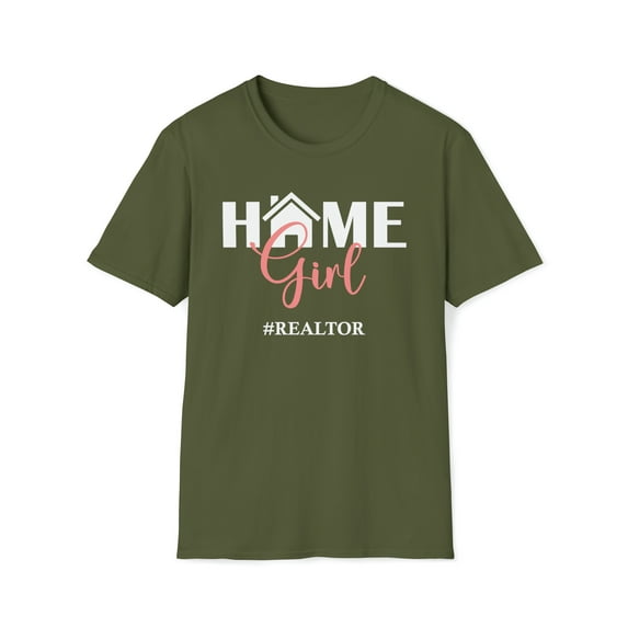 Home Girl Realtor, Gildan Unisex Softstyle T-Shirt, Graphic Tee, S-3XL
