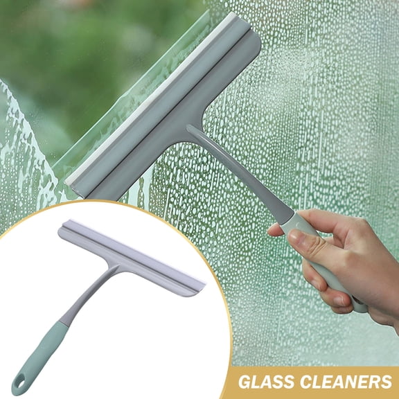 Home Glass Scraper, Car Glass Cleaner Window Cleaning, Floor Tile Wall Washing Brush for Bathroom Kitchen - 1 Pack