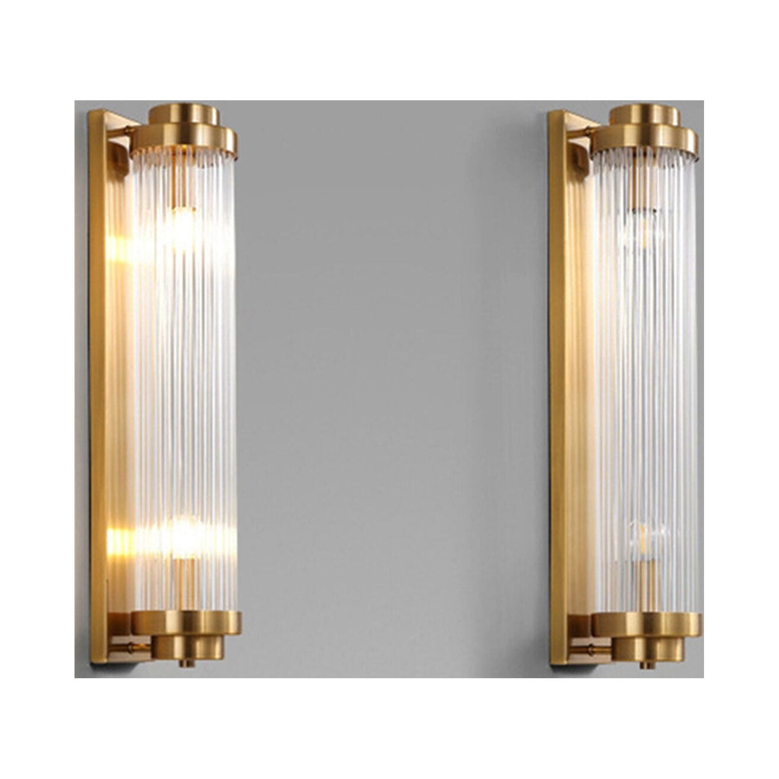 Image showcasing Home Gold Wall Lamp Glass Wall Sconce Modern Indoor Wall Light Fixture ...