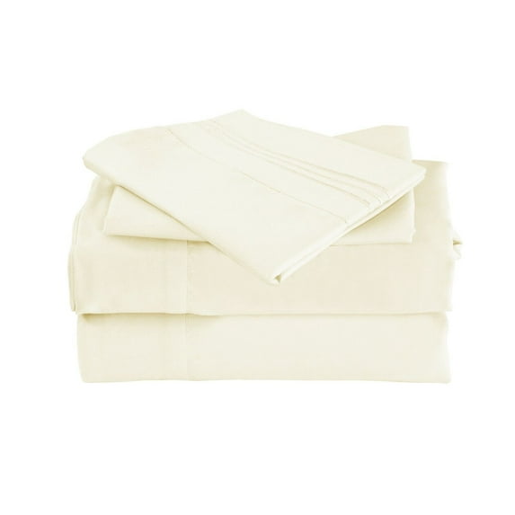 Home Goods Luxury Bamboo Sheet Set Soft Hypoallergenic Deep Pocket 4 Pc Set