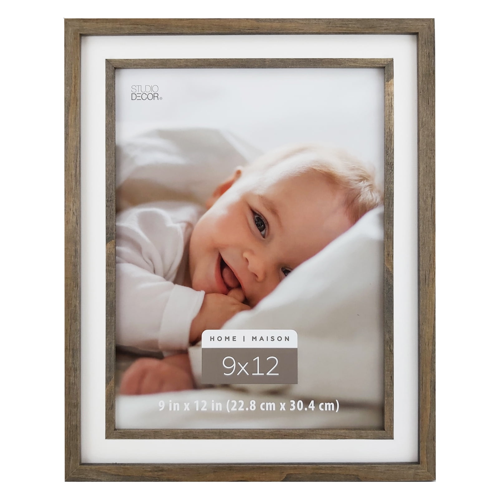 Classic Gray Wood 9" x 12" Wall Frame