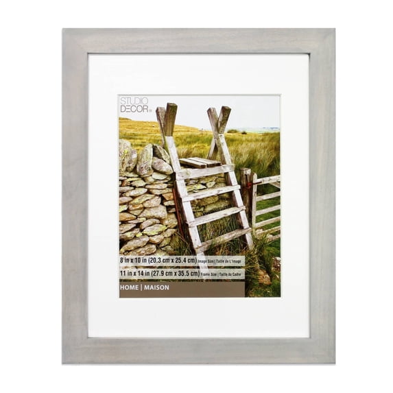 Studio Decor Home Gray Washed Flat Frame