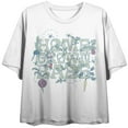 thumbnail image 1 of Home Grown Babe Crew Neck Short Sleeve Women's White Crop T-shirt-Medium, 1 of 3