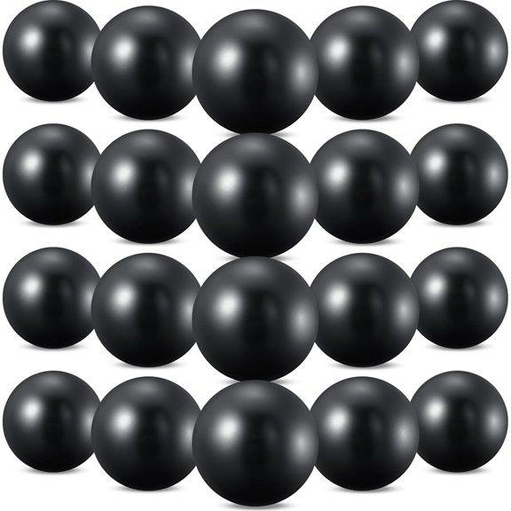 Home Gym 20-Pack 9 Inch Mini Pilates Balls - Non-Slip PVC Core Stability Yoga Barre Training Set