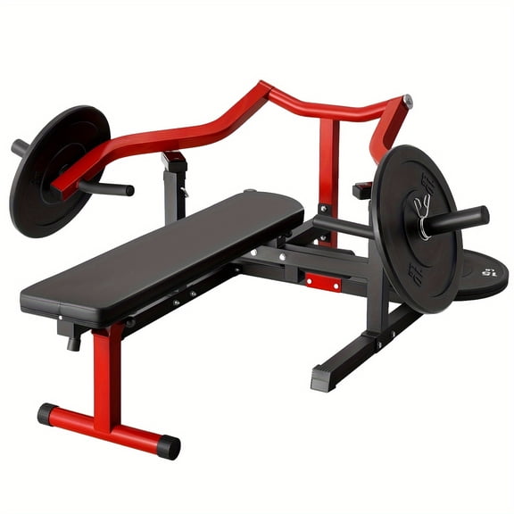 Home Gym Chest Press Machine with Independent Converging Arms & Adjustable Flat Incline Bench, 1250lb Capacity