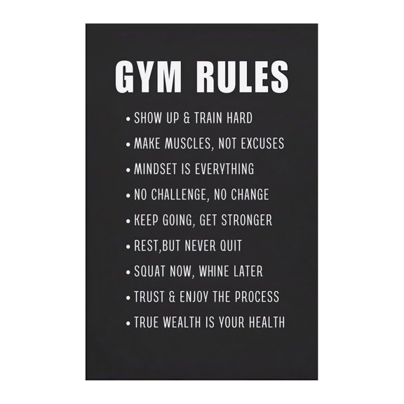 Home Gym Decor Office Motivation Gift UV Printed Waterproof Inspirational Poster Fitness Quote Wall Art