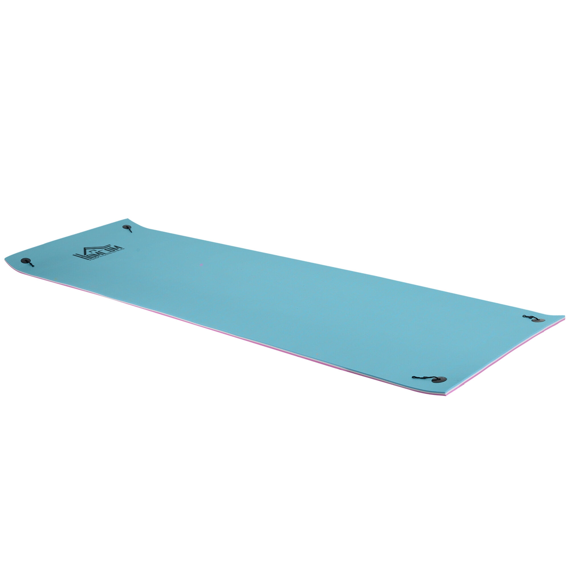 Home Gym Equipment, HOMCOM 17' x 5' Floating Mat, 3-Layer Lily Pad Swimming Pool Floating Water Mat, Thick and Durable Water Activities Mat for Lake, Oceans, Colorful Exercise Equipment