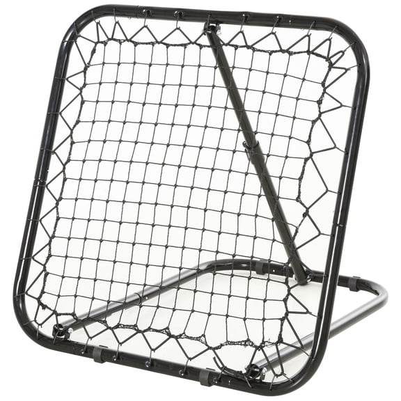 Home Gym Equipment Soozier Soccer Rebounder Net, 3' x 3', Angle Adjustable Portable Training Goal Net with Quick Folding Design, Sturdy Metal Tube,Exercise Equipment