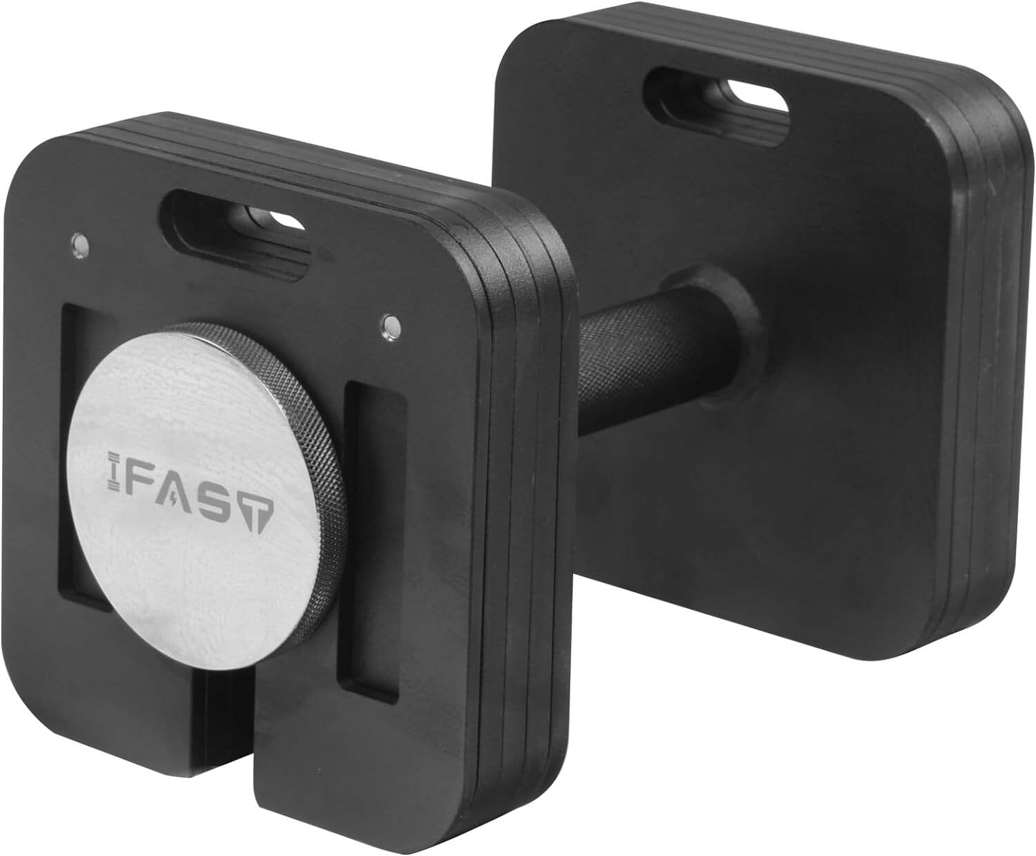 Home Gym Equipment, Square Dumbbell 9 in 1 Free Adjustable Dumbbell 50LBS square Dumbbell 9 in 1 Free Weights for Multi weight Options Quick-Lock Adjustable Dumbbell, Black Exercise Equipment