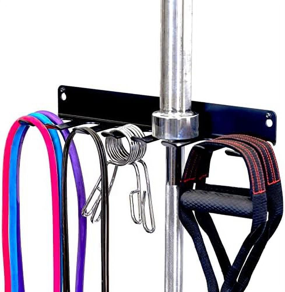 Home Gym Equipment Storage Rack, Wall Mount Hanging Organizer, Fitness Accessories Workout Bands