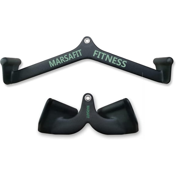 Home Gym Fitness Rowing T-bar V-bar Pulley Cable Machine Attachments, Bicep Curl Tricep Lat pulldown Bar Back Strength Training Handle Grips Lat Pull Down Bar Press Down Exercises