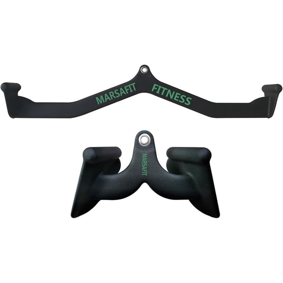 Home Gym Fitness Rowing T-bar V-bar Pulley Cable Machine Attachments, Bicep Curl Tricep Lat pulldown Bar Back Strength Training Handle Grips Lat Pull Down Bar Press Down Exercises