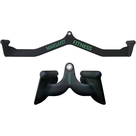 Home Gym Fitness Rowing T-bar V-bar Pulley Cable Machine Attachments, Bicep Curl Tricep Lat pulldown Bar Back Strength Training Handle Grips Lat Pull Down Bar Press Down Exercises