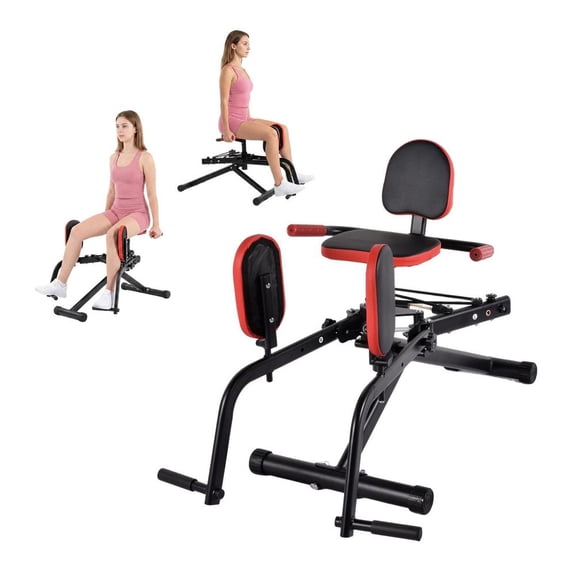 Home Gym Hip Abductor Machine, Booty Builder with 6-Level Adjustable Tension and Ultra Quiet Operation for Thigh Toning