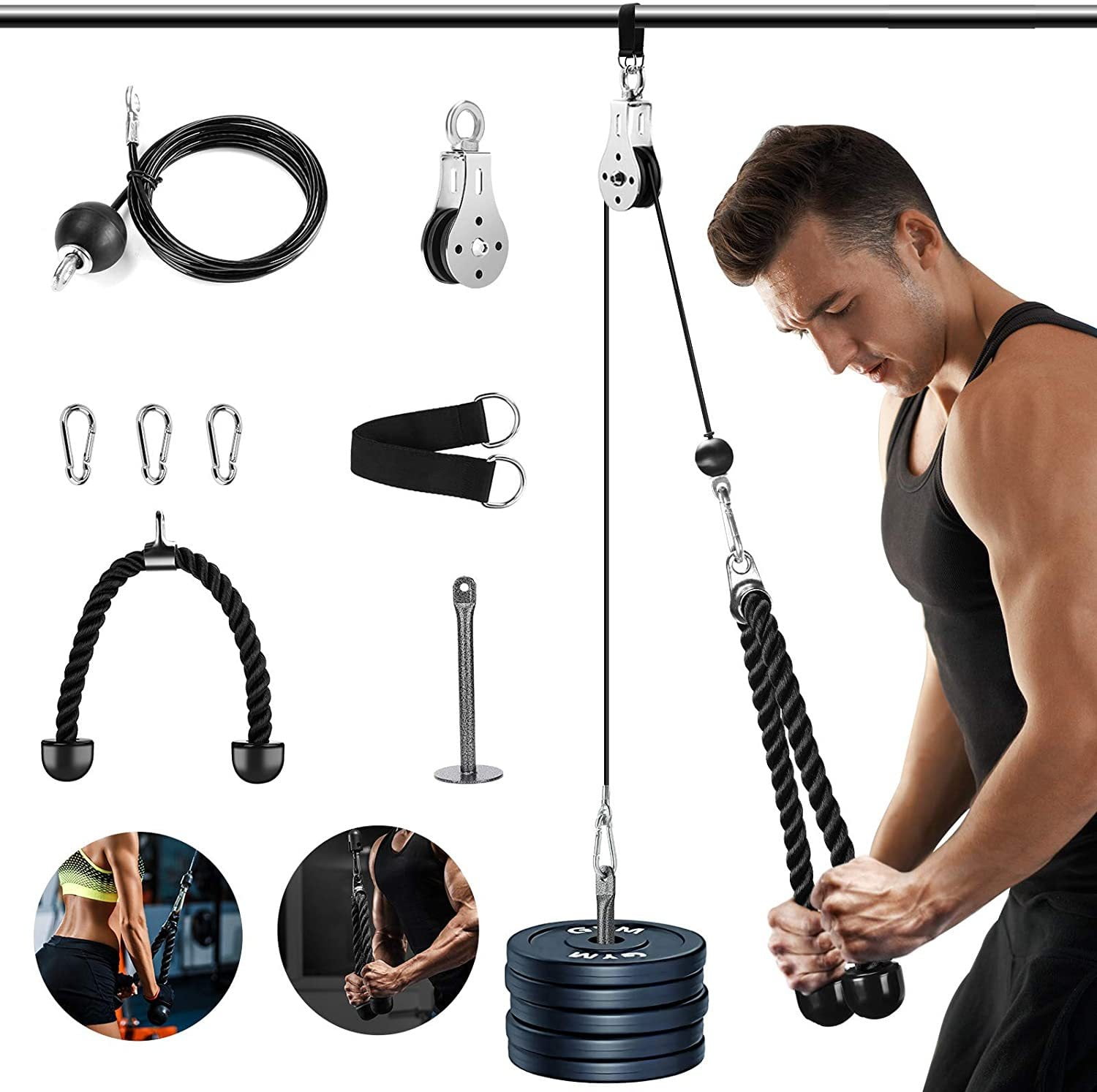 Weights For Home Gym Cable Pulley System Home Gym Lat Pulldown