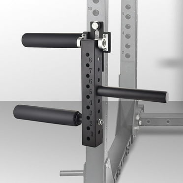 Nordic Hamstring Curl Squat Rack Attachment With Foam Padded Ankle Bar For Power Rack | Squat Rack Workout Tool For Nordic Curls
