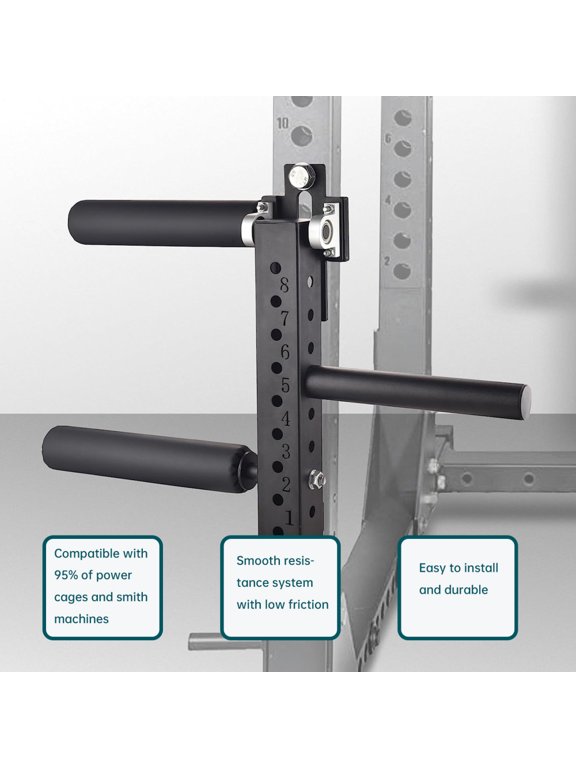 Home Gym Leg Machine Attachment: Adjustable Extension & Curl for Squat Rack - Leg Training Equipment