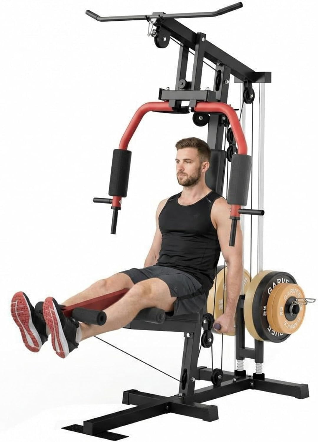 Home Gym Machine, Weight Machines for Home Gym Full Body Workout Strength Training Equipment with Chest Press, Leg Extension, LAT Pulldown and Cable System