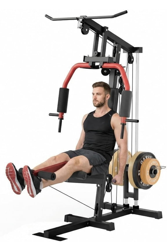 Home Gym Machine, Weight Machines for Home Gym Full Body Workout Strength Training Equipment with Chest Press, Leg Extension, LAT Pulldown and Cable System