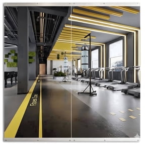 Home Gym Mirror, 36x60 inch-2PCS, Tempered Glass Frameless Full Length Body Workout Mirror