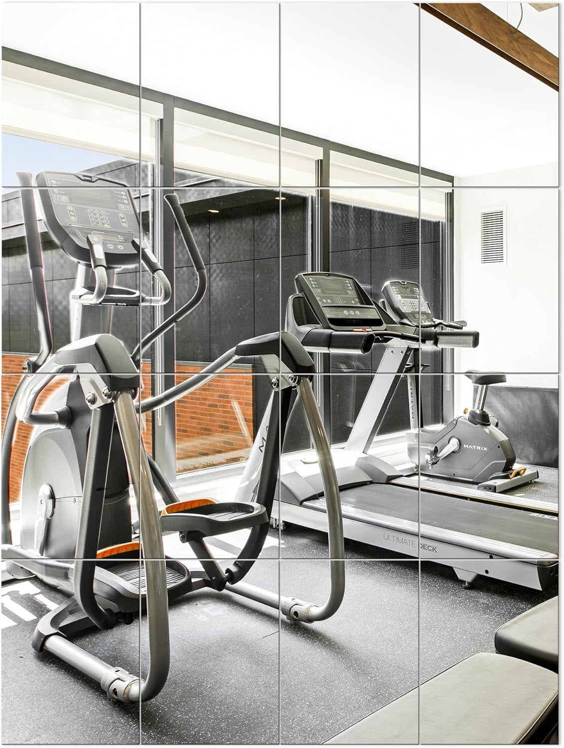 Home Gym Mirror Tiles, Large Workout Mirrors for Home Gym,Square Mirror ...
