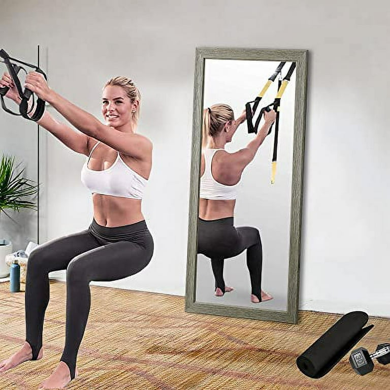 Home Gym Mirrors Color Green Gray Finish Rustic
