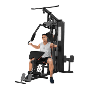 Home Gym,Multifunctional Home Gym Equipment, Workout Station with 150LBS Weight Stack, Exercise Equipment with Pulley System for Full Body Training