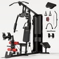 thumbnail image 1 of Home Gym Station,Multifunctional Home Gym Equipment,Workout Station with 150LBS Weight Stack,Exercise Equipment with Pulley System for Full Body Training, 1 of 9