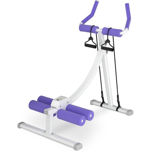 Home Gym Systems Ab Machine, Ab Workout Equipment, Adjustable Ab Trainer Machine for Abs Workout at Home Gym, Foldable, Knee Protection, Abdominal Trainer for Stomach