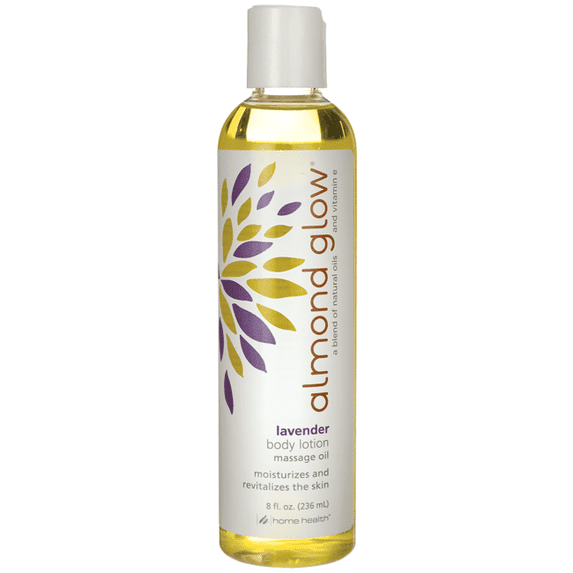 Home Health Almond Glow Body Lotion Massage Oil - Lavender 8 fl oz Liq