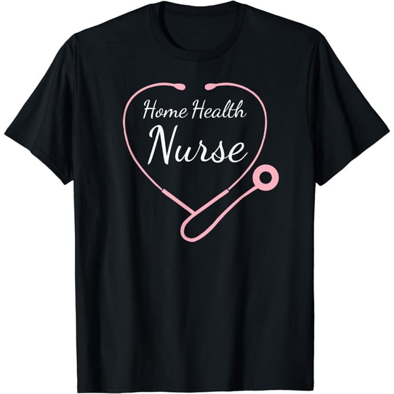 Home Health Nurse Cardiac EKG CVT Nursing Heart Beat Tech T-Shirt