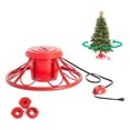 thumbnail image 1 of Home Heritage 1-1.75" Artificial Christmas Tree Rotating Metal Stand, Red, 1 of 10