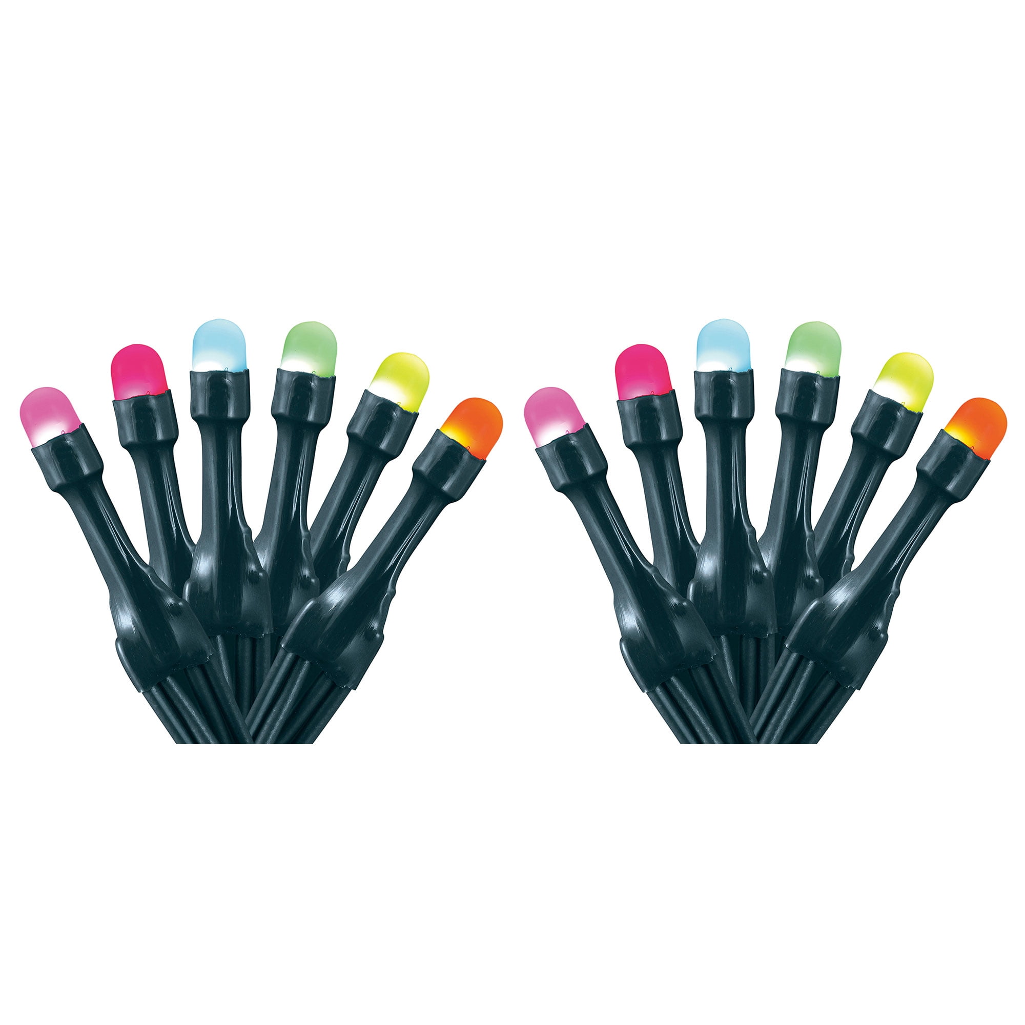 Twinkly App-Controlled Multi-Color LED Holiday String Lights, 100 Bulbs, 2 Pack