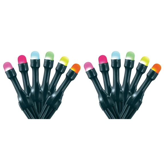 Home Heritage 33' Wrapped Dome Holiday Lights, App Control 100 LEDs, 2 Pack