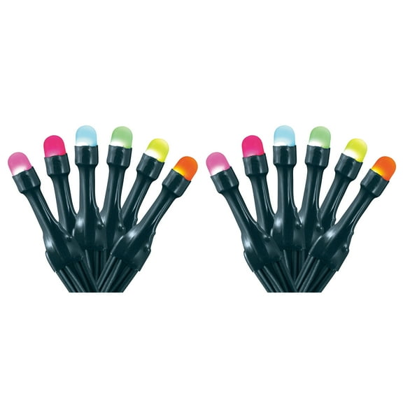 Home Heritage 33' Wrapped Dome Holiday Lights, App Control 100 LEDs, 2 Pack