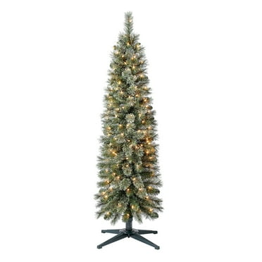Open Box Home Heritage 5 Ft Pre Lit Stanley Cashmere Christmas Tree w/ Lights