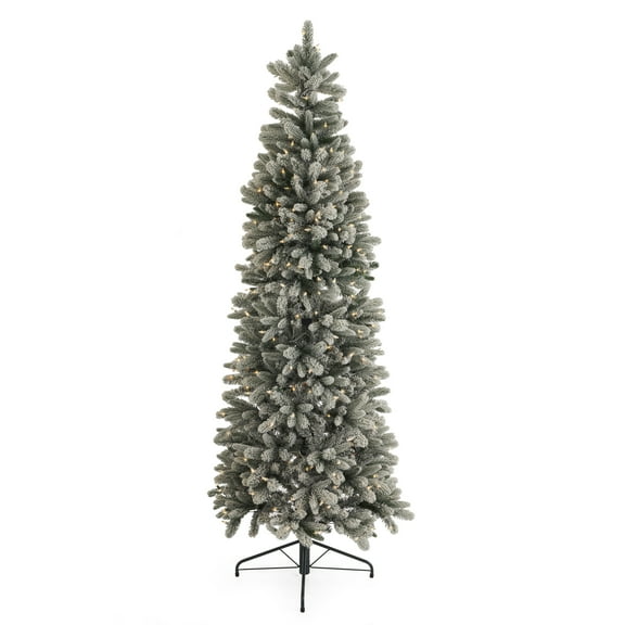 Home Heritage Anson 7' Slim 350 Clear Pre-Lit Artificial Christmas Tree