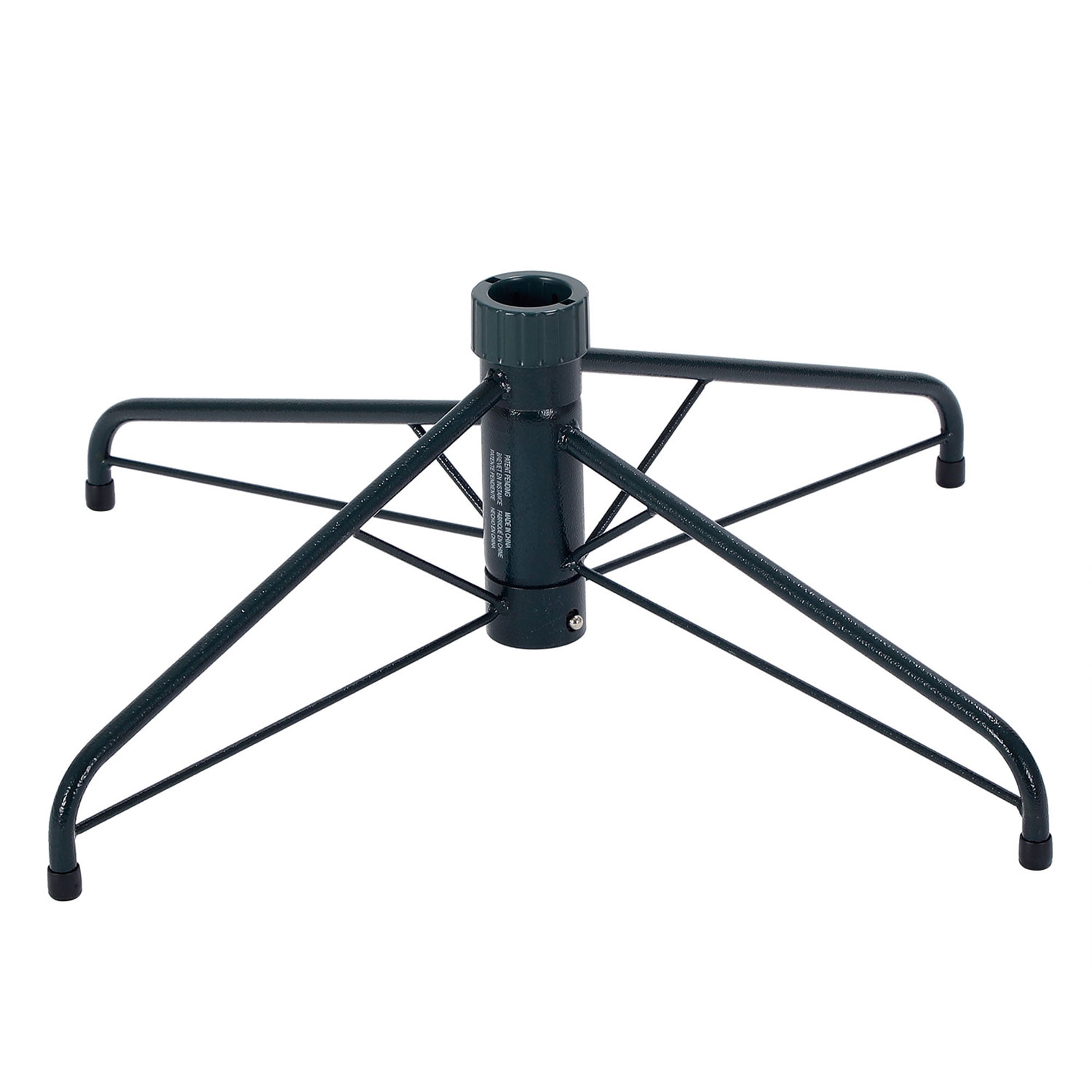 Green Metal Folding Stand for Artificial Christmas Trees up to 7 Feet