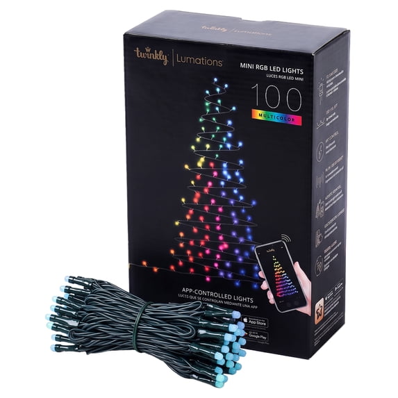 Home Heritage Lumations 33 Foot 100 RGB LED Indoor/Outdoor String Lights