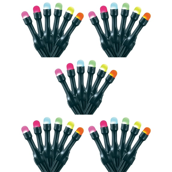 Home Heritage Luminations Christmas Holiday Party Lights, Twinkly App Control, 33' Wrapped Dome, 100 RGB LEDs (5 Pack)