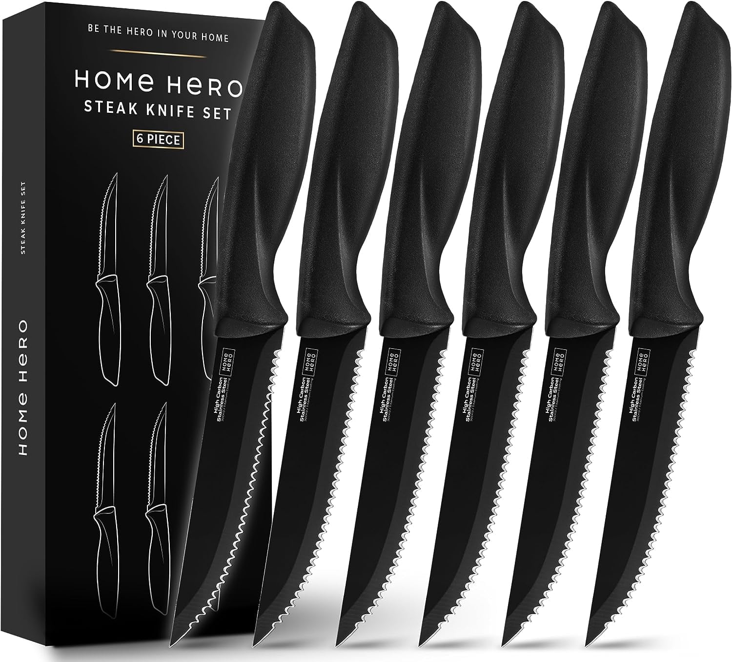 Case XX Kitchen Cutlery Steak Knives Walnut Wood 6-Knife Set 11078