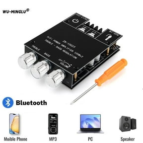 Home HiFi Stereo Amplifier, Portable Dual Channel Surround Sound HiFi Stereo Audio Receiver, Mini Digital HiFi Bass Audio Subwoofer Amp, Stereo AMP Speaker for Home, Car