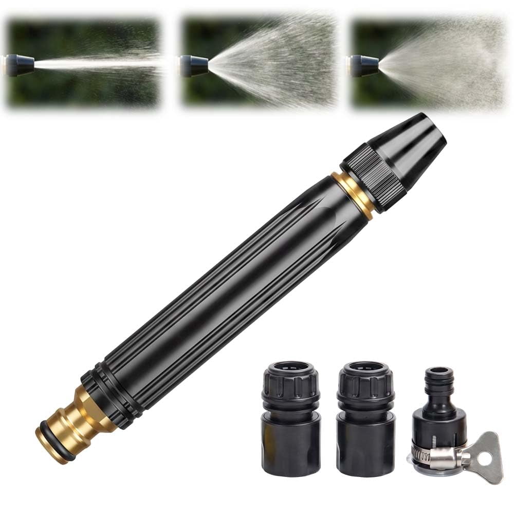 Home High Pressure Car Wash Water Gun, 2026 New Heavy High Pressure Washer Gun, Adjustable Booster High Pressure Washing Water Nozzle For Outdoor Cleaning, Watering Plants And Car Washing