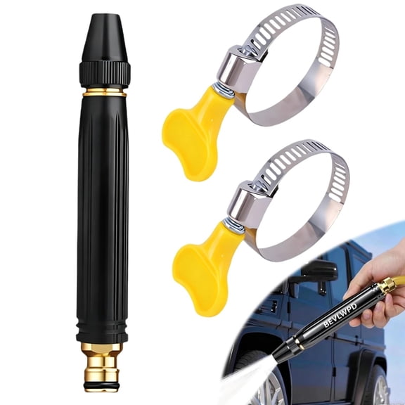 Home High-Pressure Car Wash Water Gun with Booster Nozzle,Direct Spray Water Canno Hose Gun,Strong Powerful Suction Guns,Portable Garden Multifunctional Garden Washing