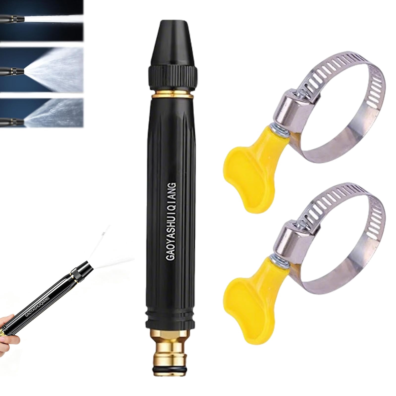 Home High Pressure Car Wash Water Gun, with Booster Nozzle and Hose, A Must-Have for Watering Plants, Multi Function Lawn & Garden Watering Sprayer for Plant Watering Lawn Car